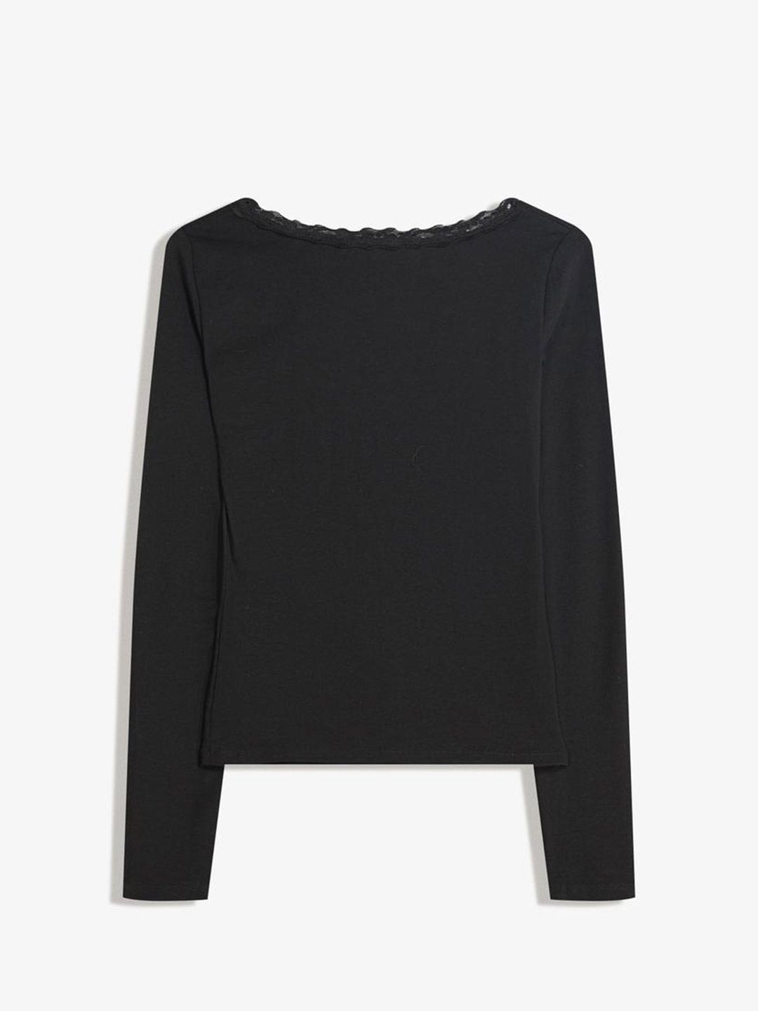 Long sleeve lace T-shirt