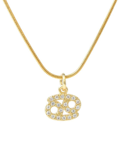 SALTY Set Of 2 Cancer & Virgo Pendant With Chain