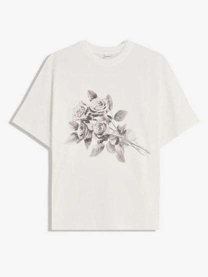 Printed short sleeve oversize T-shirt