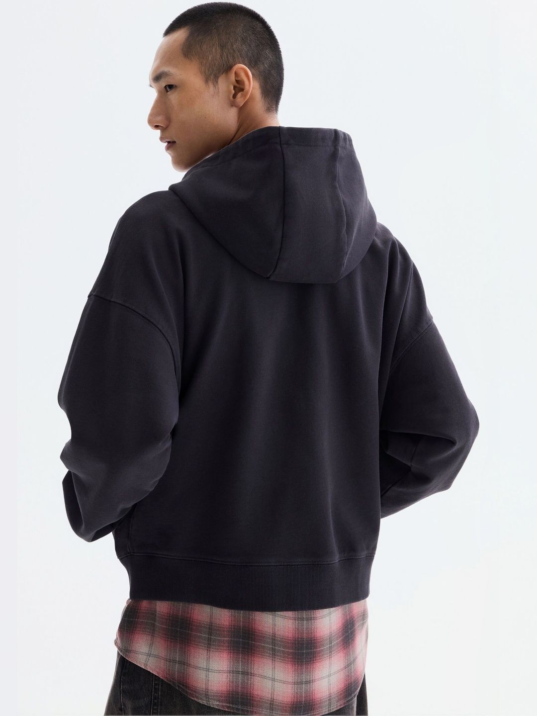 Oversized Fit Zip-Through Hoodie