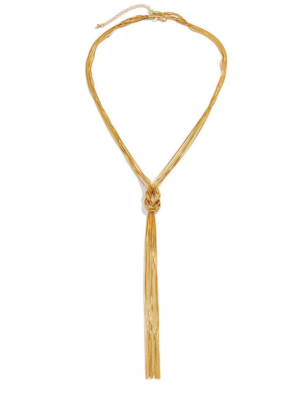 Gold-Plated Layered Necklace