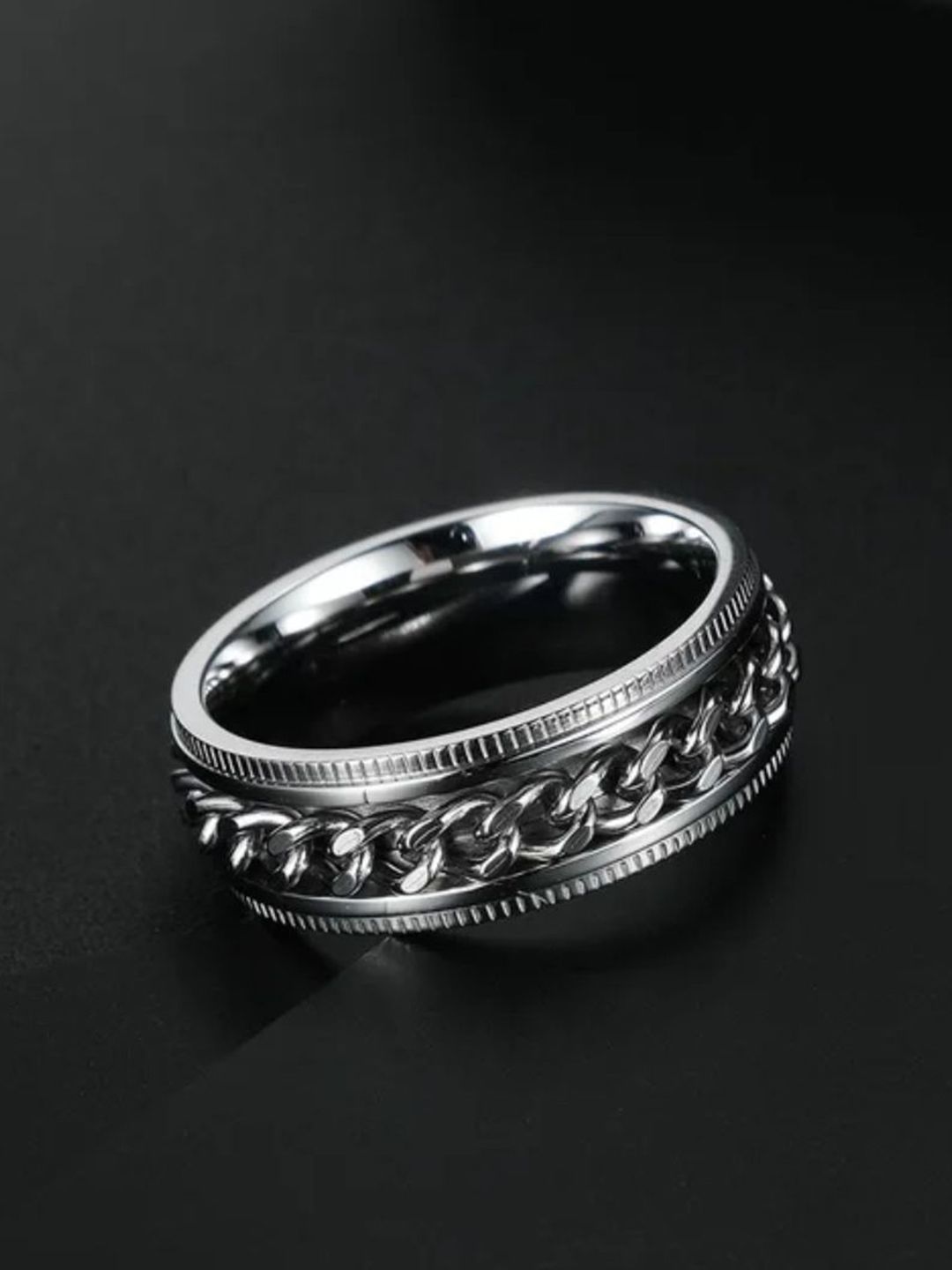 SALTY Pack of 2 Men Runic Silver Band