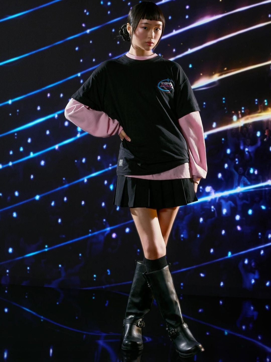 Kpop Demon Hunters Saja Boys short sleeve print T-shirt