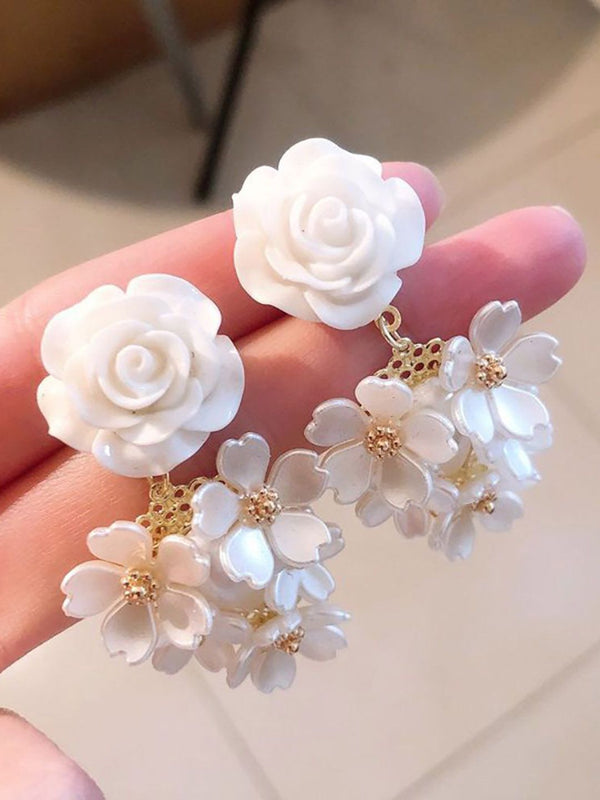 Floral Drop Earrings