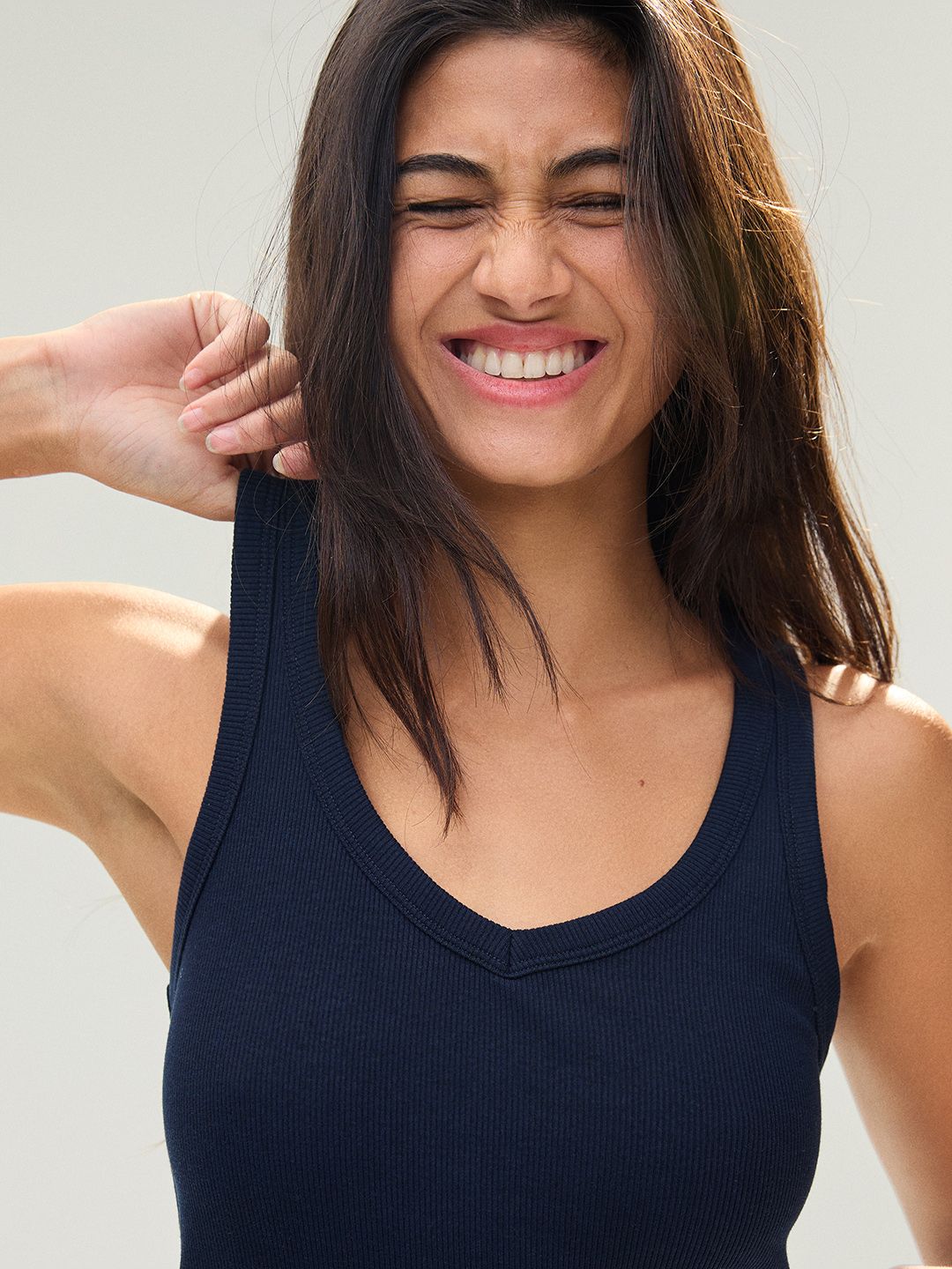 Basic rib vest top