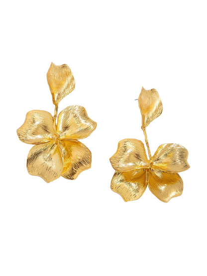 Leaf Shaped Drop Earrings