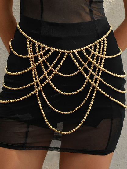 Gold-Plated Layered Body Chain