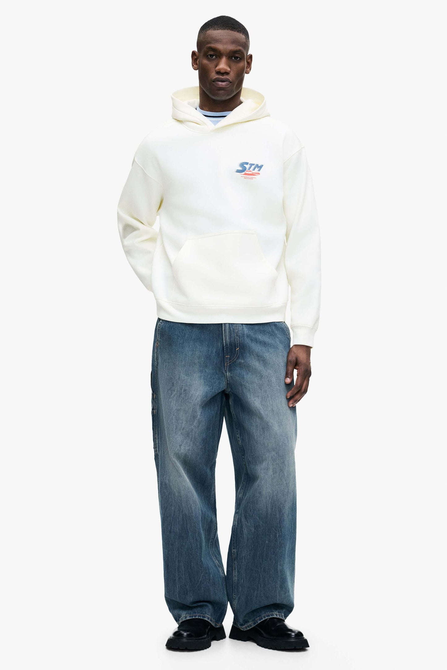 Relaxed Fit Printed Hoodie
