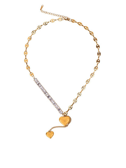 SALTY Artificial Stones Studded Necklace