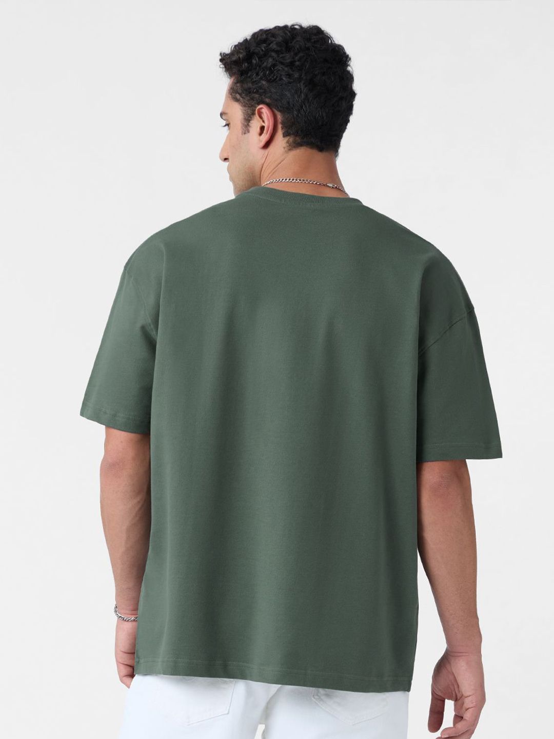 Men Oversized Kung Fu Panda Green Tshirts