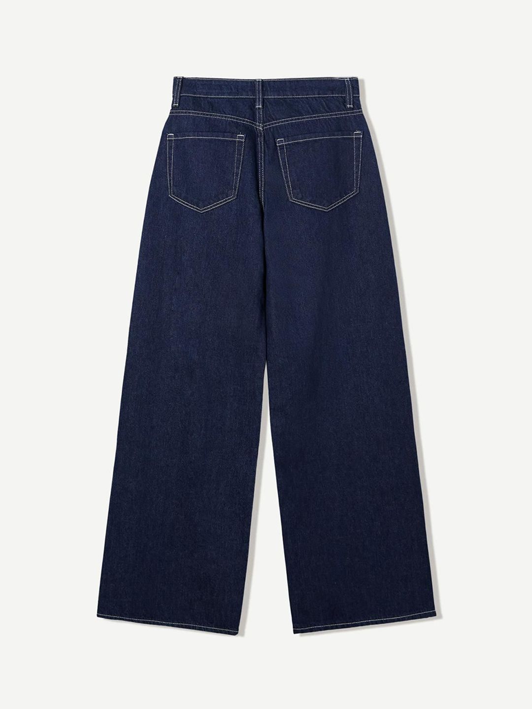 Pure Cotton Wide-Leg Jeans