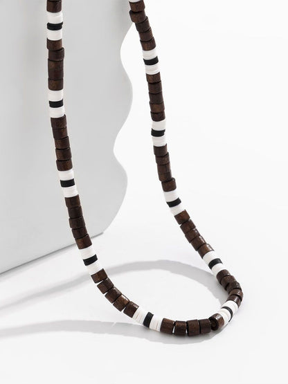 Women Silver-Plated Enamelled Necklace