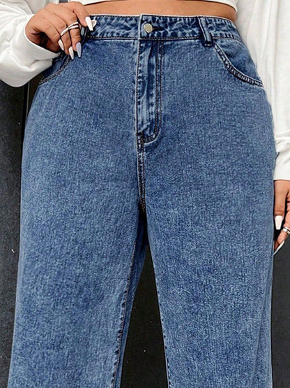 Wide Leg High-Rise Jeans