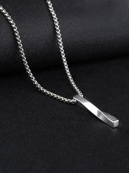 SALTY Pack of 2 Men Collier Silver Chain