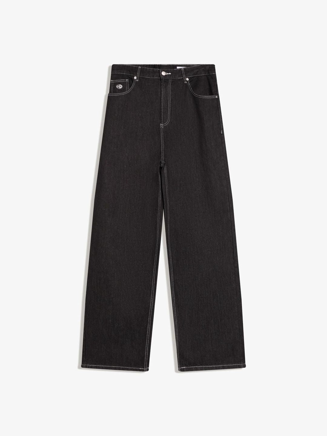 Embroidered super baggy jeans