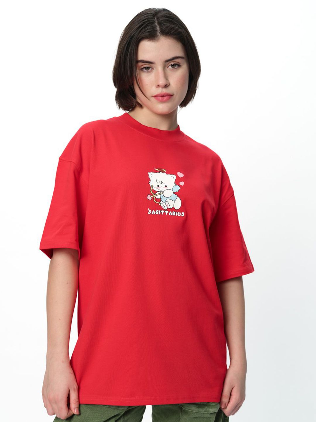 Women Sagittarius Spark Oversized T-Shirt