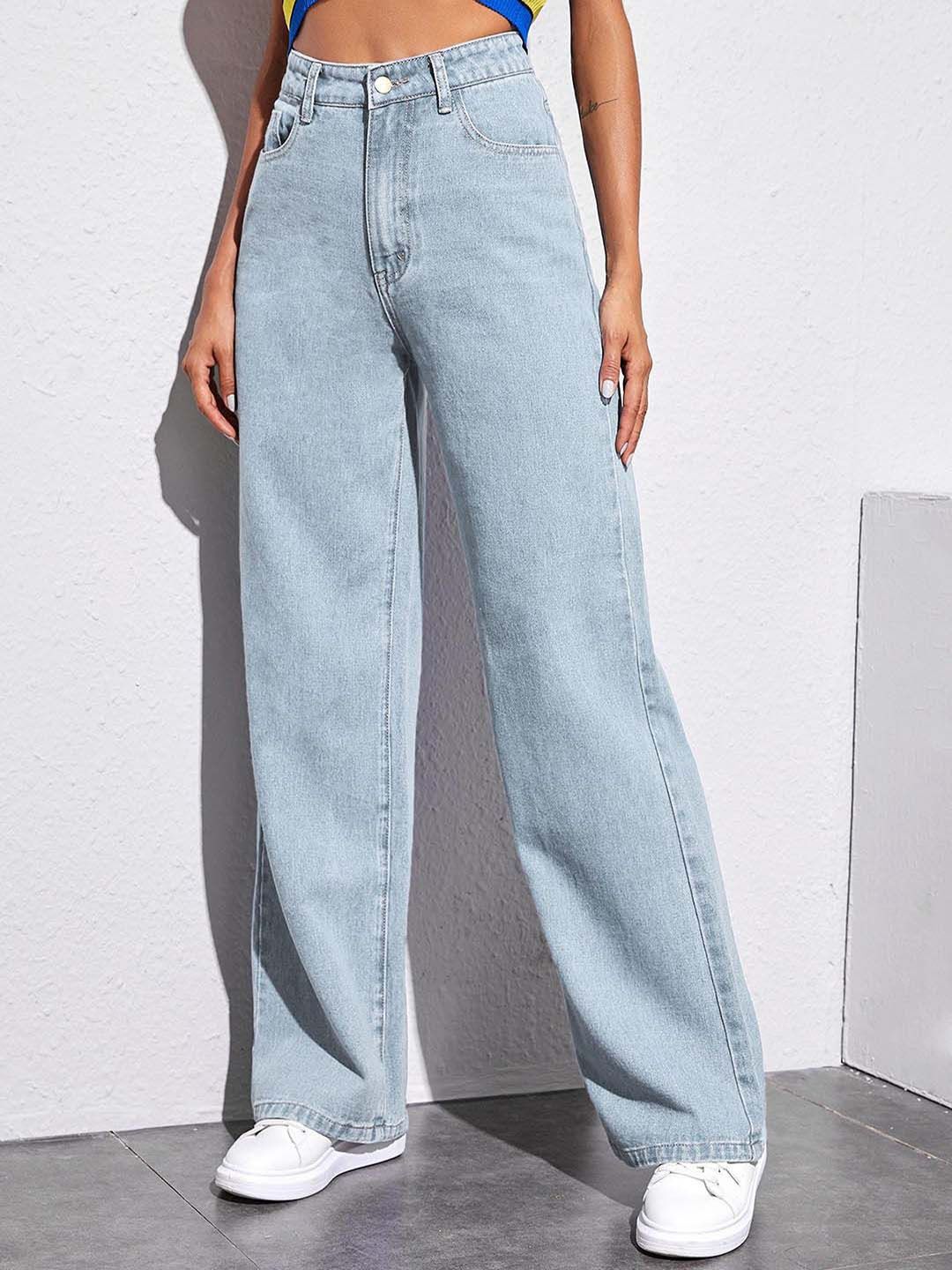 Women Straight Fit High-Rise Jeans