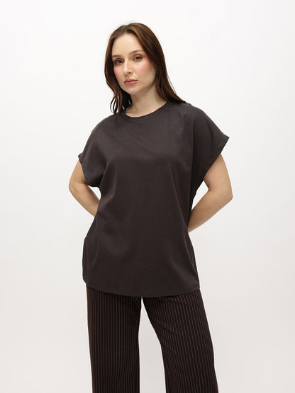 Extended Sleeves Pure Cotton T-shirt
