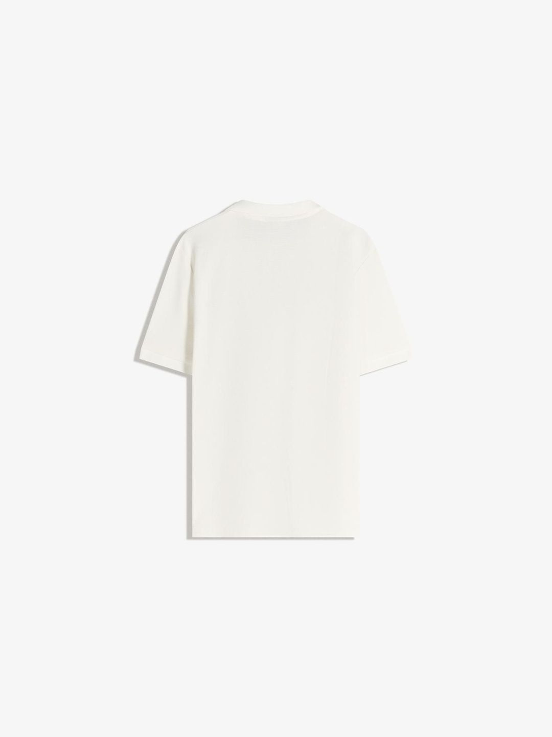 Embroidered structured short sleeve polo shirt