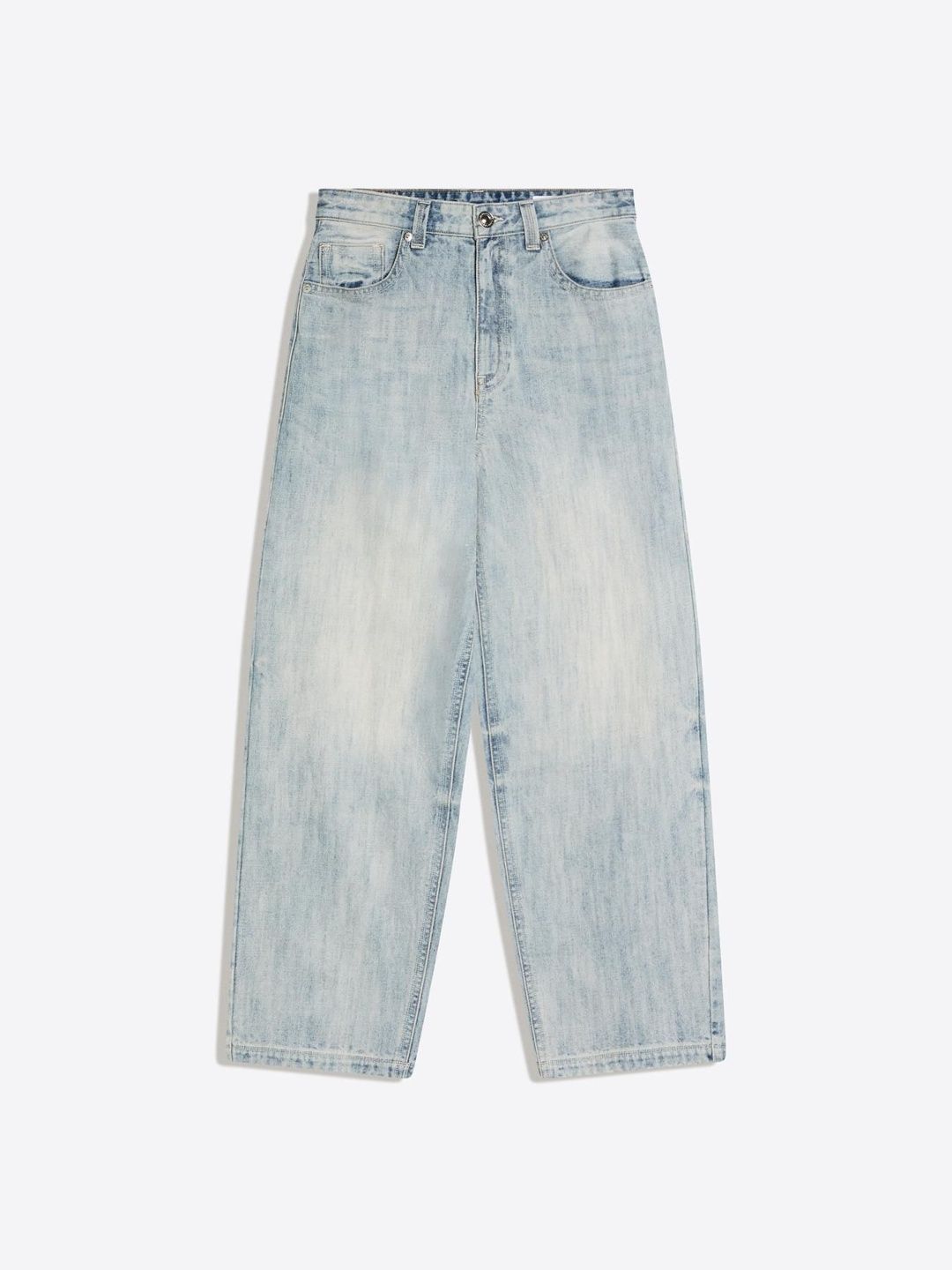 Embroidered super baggy jeans