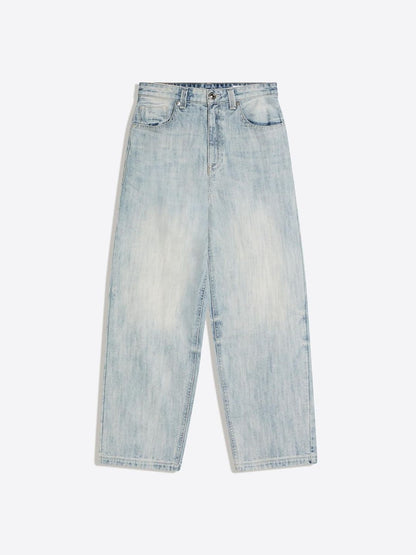 Embroidered super baggy jeans