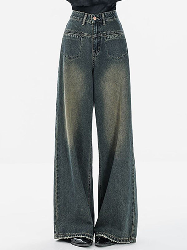 Women Relaxed Fit Heavy Fade Jeans