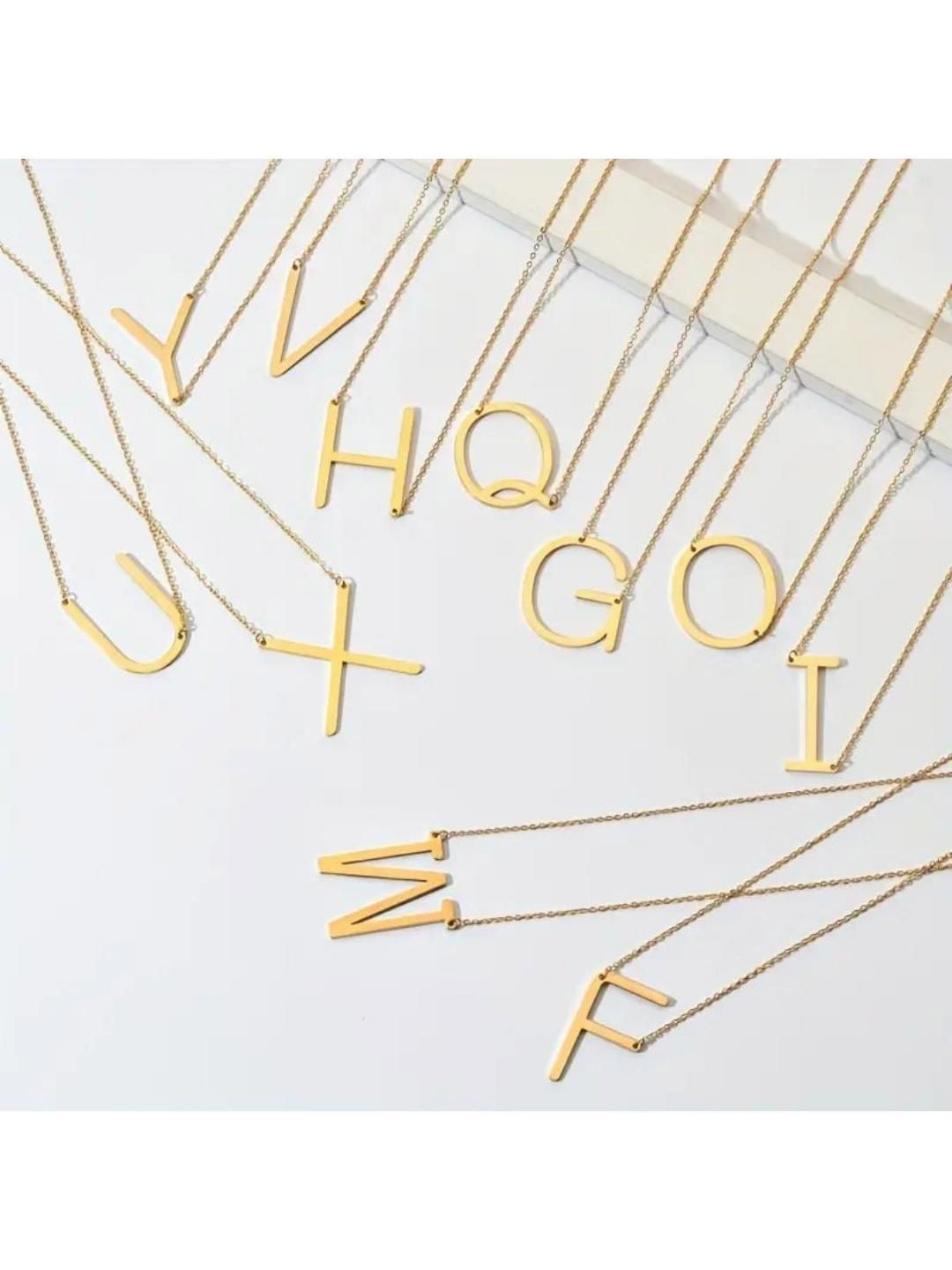 SALTY Set Of 11 Stainless Steel Alphabet Chains