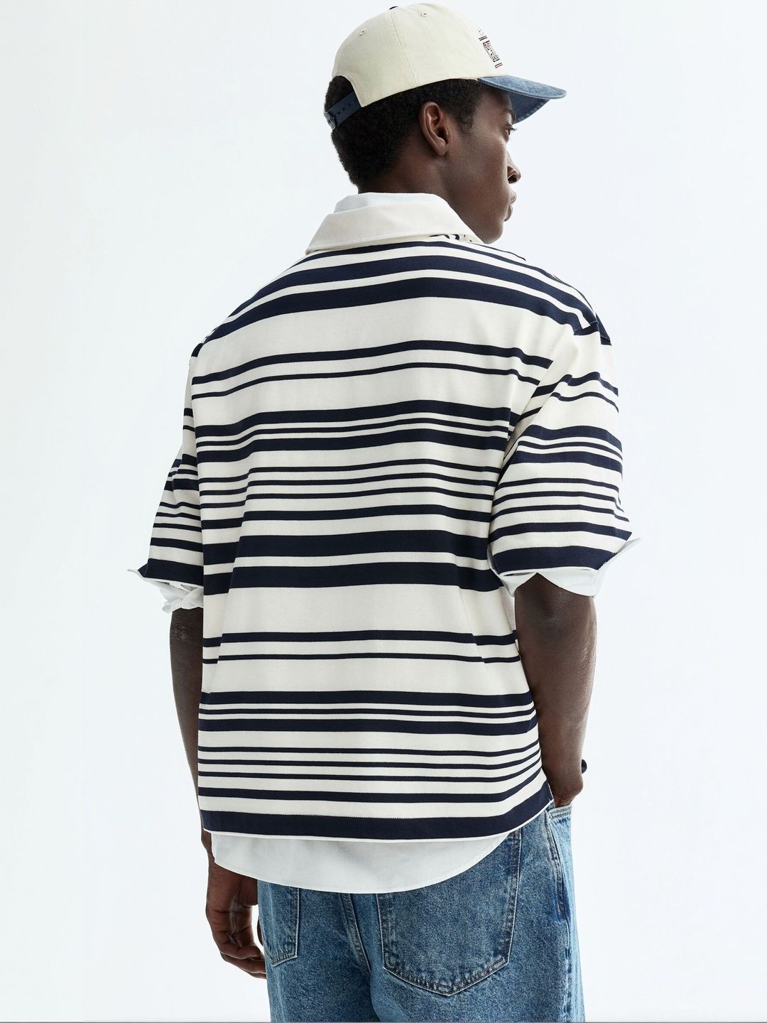 Loose Fit Cotton Rugby Shirt