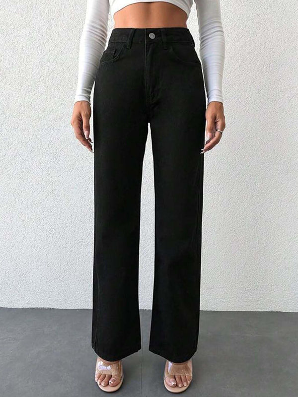 Women Straight Fit High-Rise Stretchable Jeans