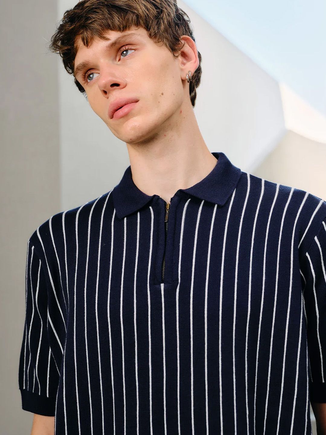 Men Polo Collar T-shirt