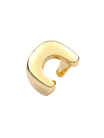 SALTY Women & Girls Moonbend Golden Stylish Adjustable Finger Ring