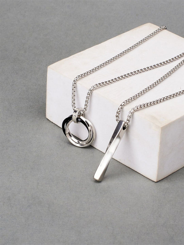 SALTY Set Of 2 Men Rocky & Collier Pendant Chains