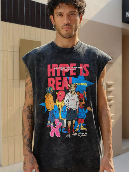 Graphic Printed Extended Sleeves Cotton T-shirt