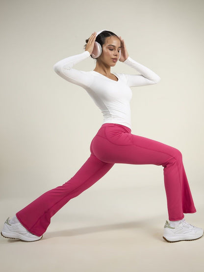 Hot Pink Tall Sculpt Bootcut Leggings