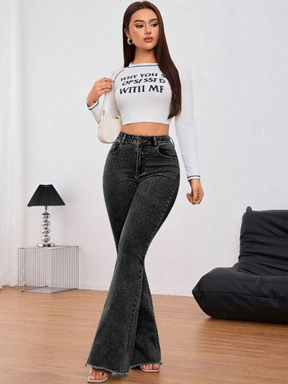 Women Bootcut High-Rise Light Fade Stretchable Jeans