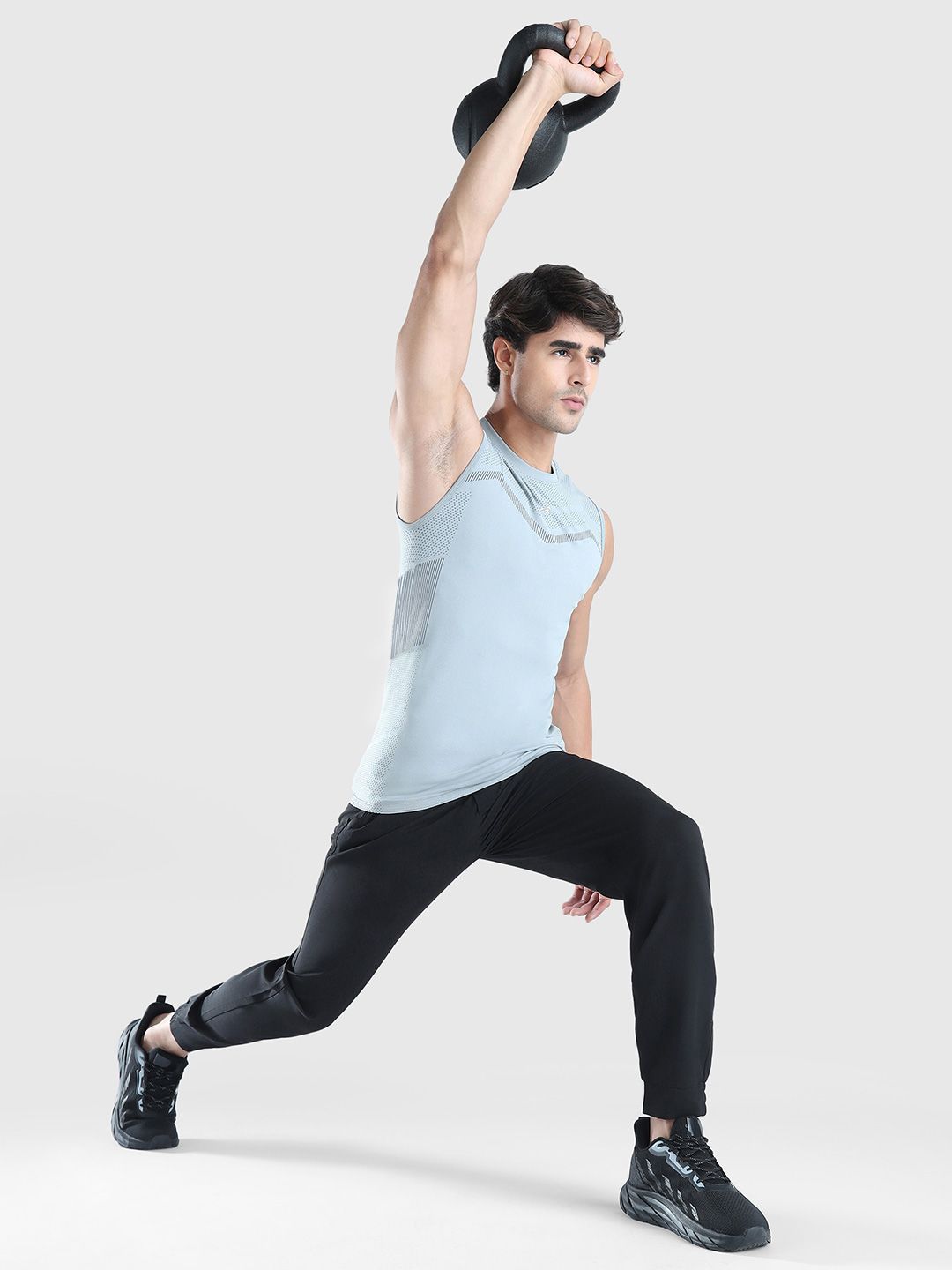 Men Moisture Wicking Self Design Round Neck Compression T-shirt