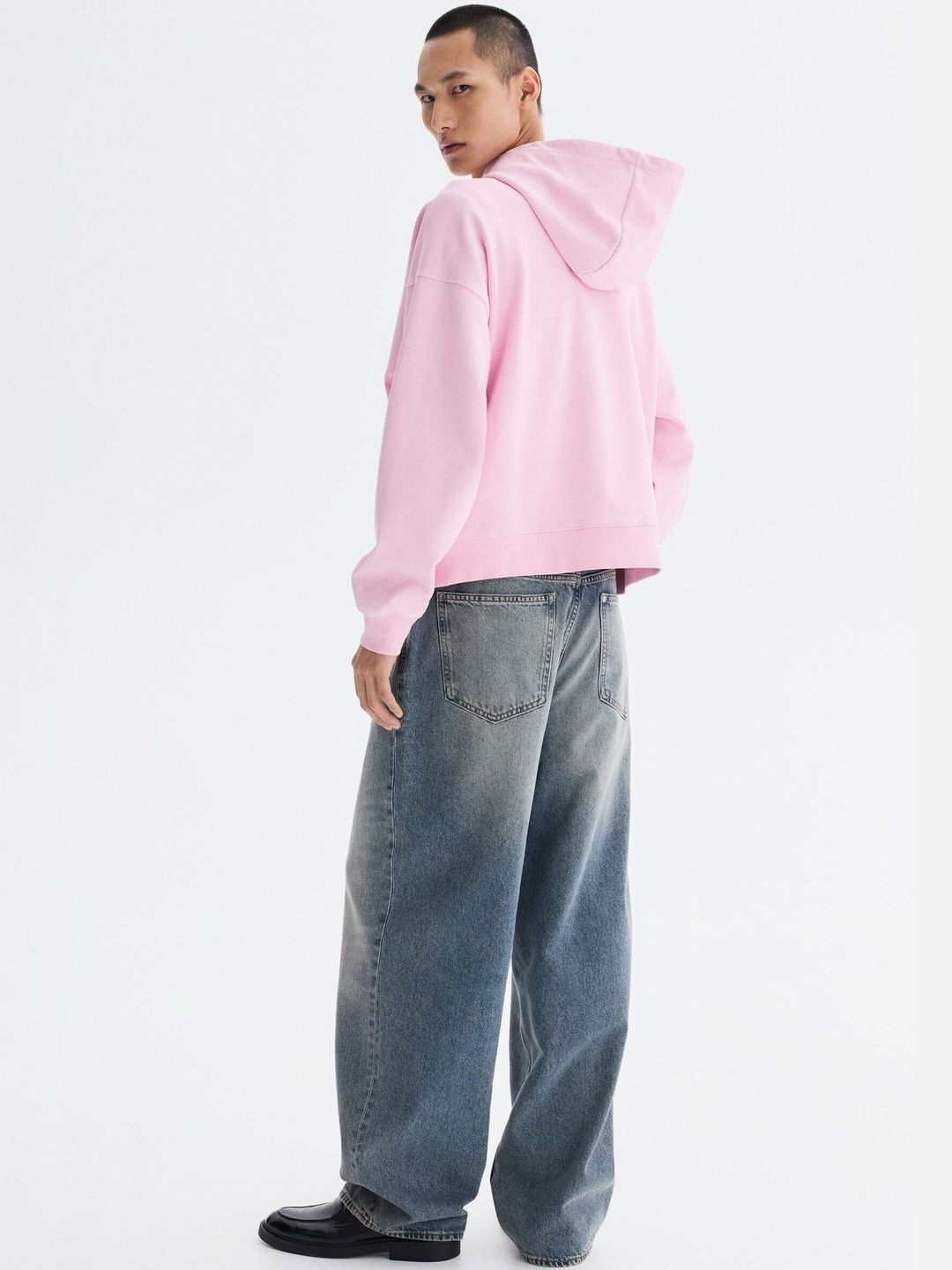 Oversized Fit Zip-Through Hoodie
