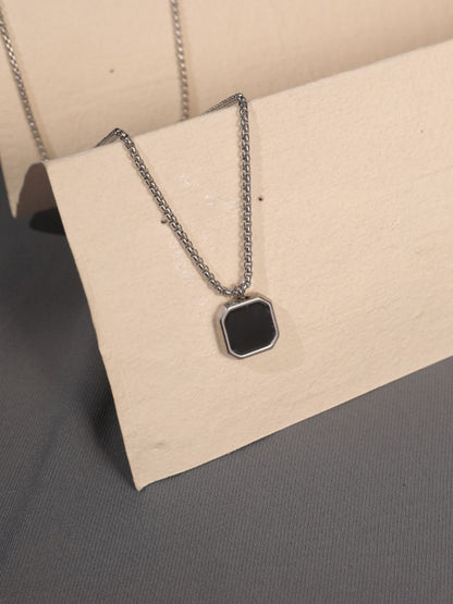 SALTY Midnight Charisma Stainless Steel Neck Chain Pendant for Men & Boys