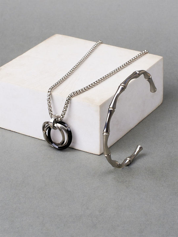 SALTY Set Of Bracelet & Necklace Rocky & Vagabond - Pendant Jewellery Combo