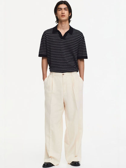 Regular Fit Linen-Blend Polo Shirt