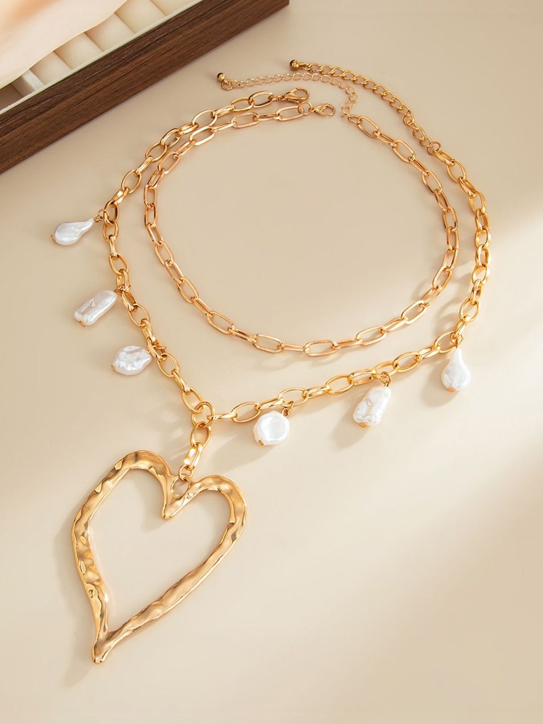 Gold-Plated Enamelled Necklace