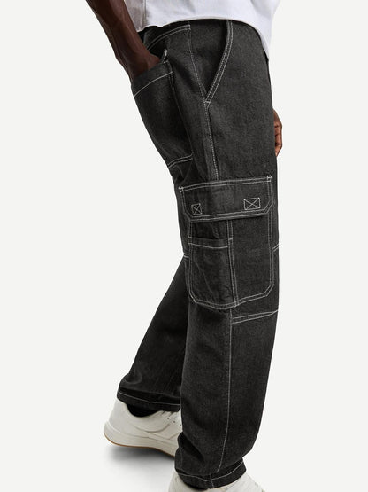 Men Baggy Cargo Jeans