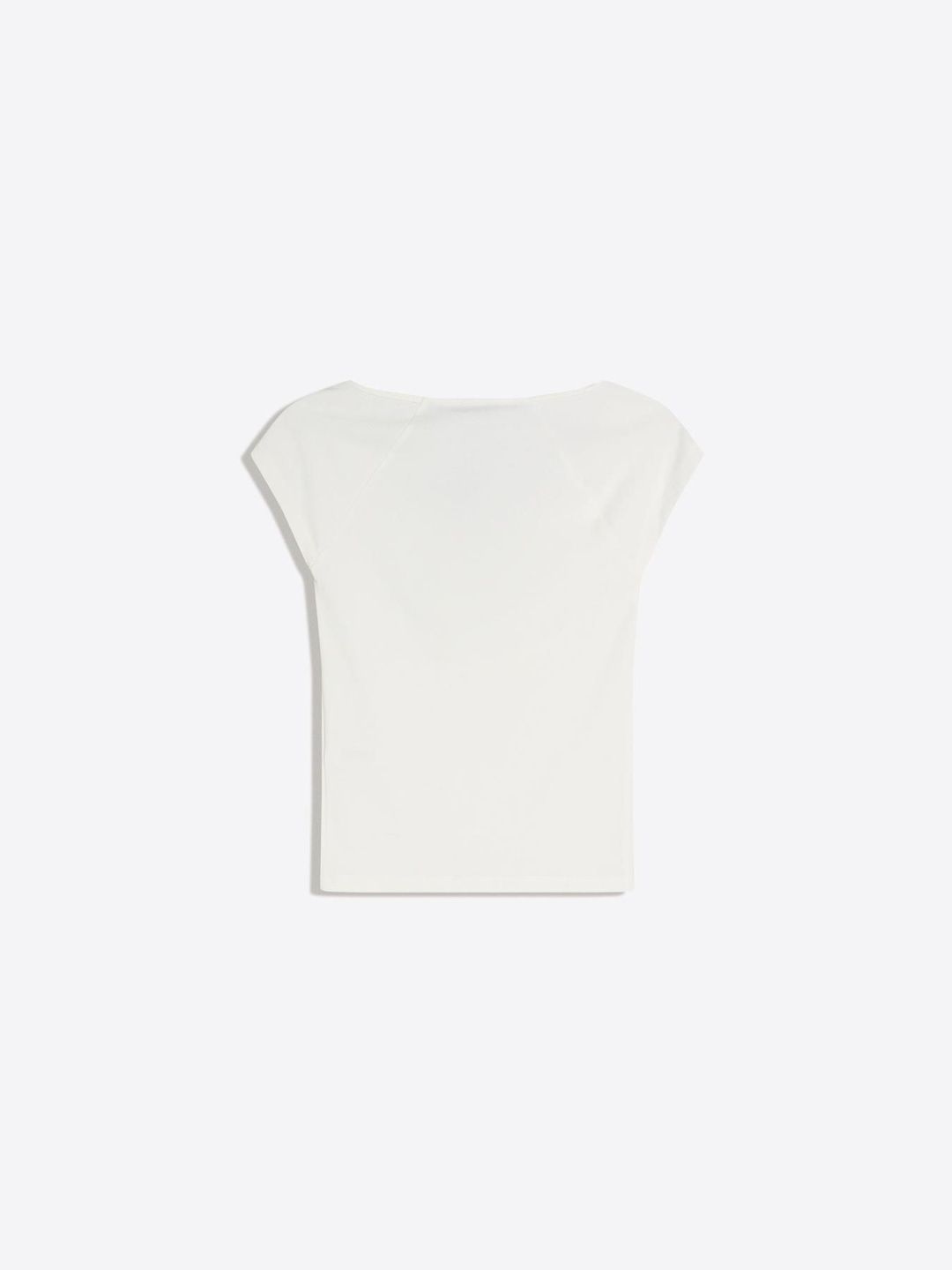 Gathered short sleeve T-shirt