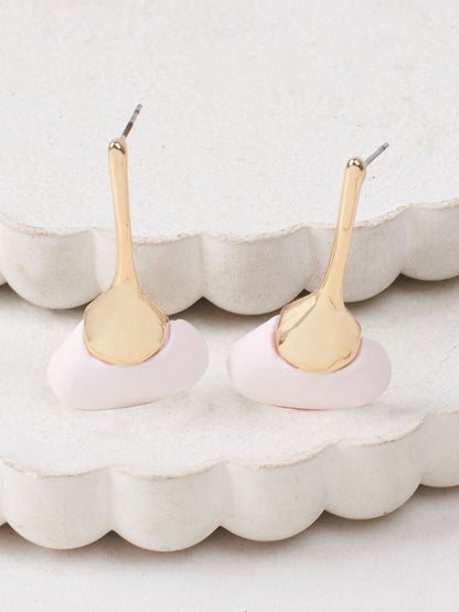 SALTY Contemporary Petal Drop Earrings