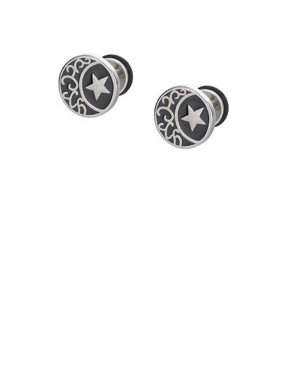 Stainless Steel Silver Plated Circular Shaped Studs