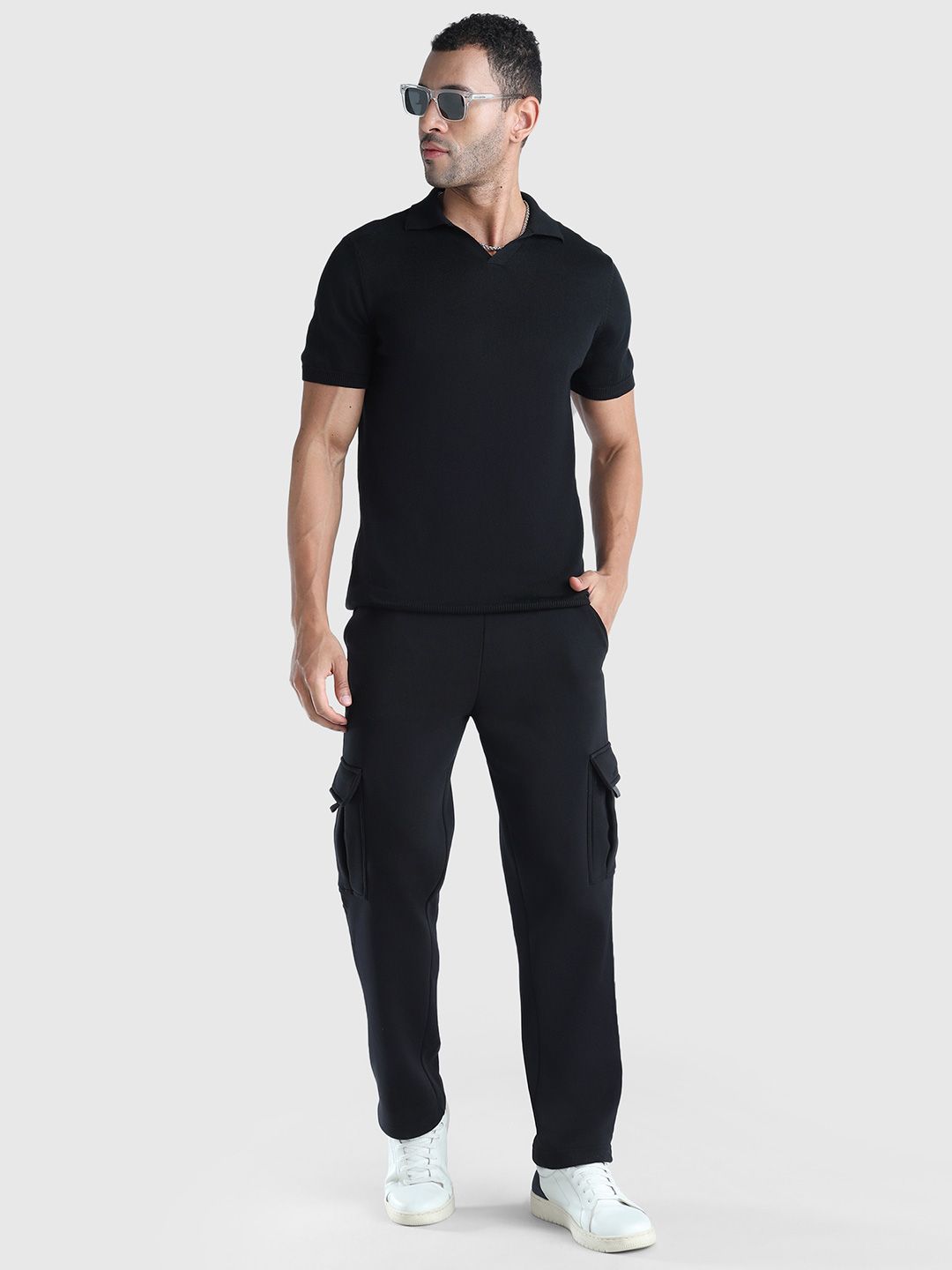 Polo Collar Short Sleeves Pure Cotton T-shirt