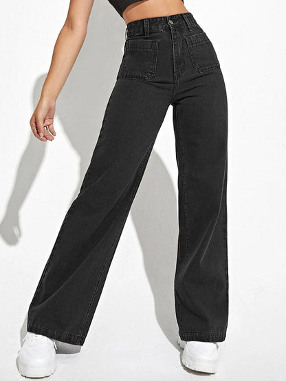 Women Straight Fit High-Rise Stretchable Jeans