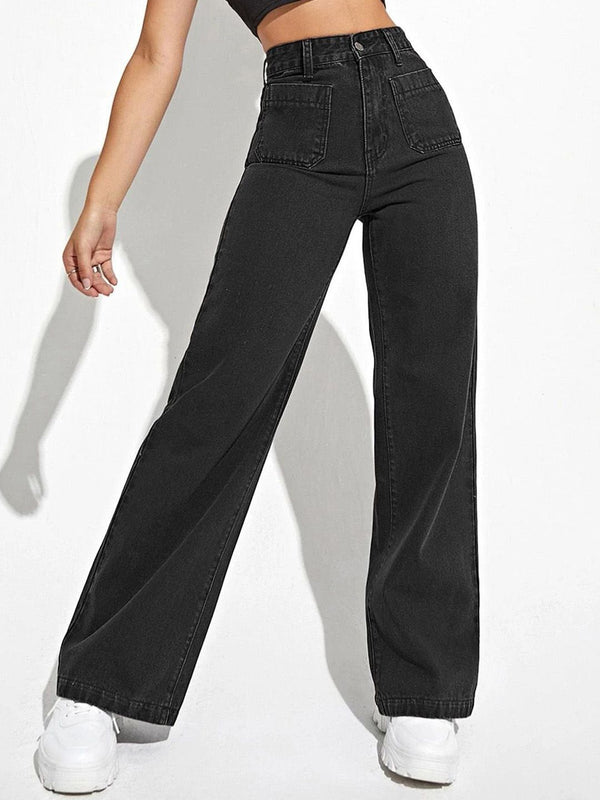 Women Straight Fit High-Rise Stretchable Jeans