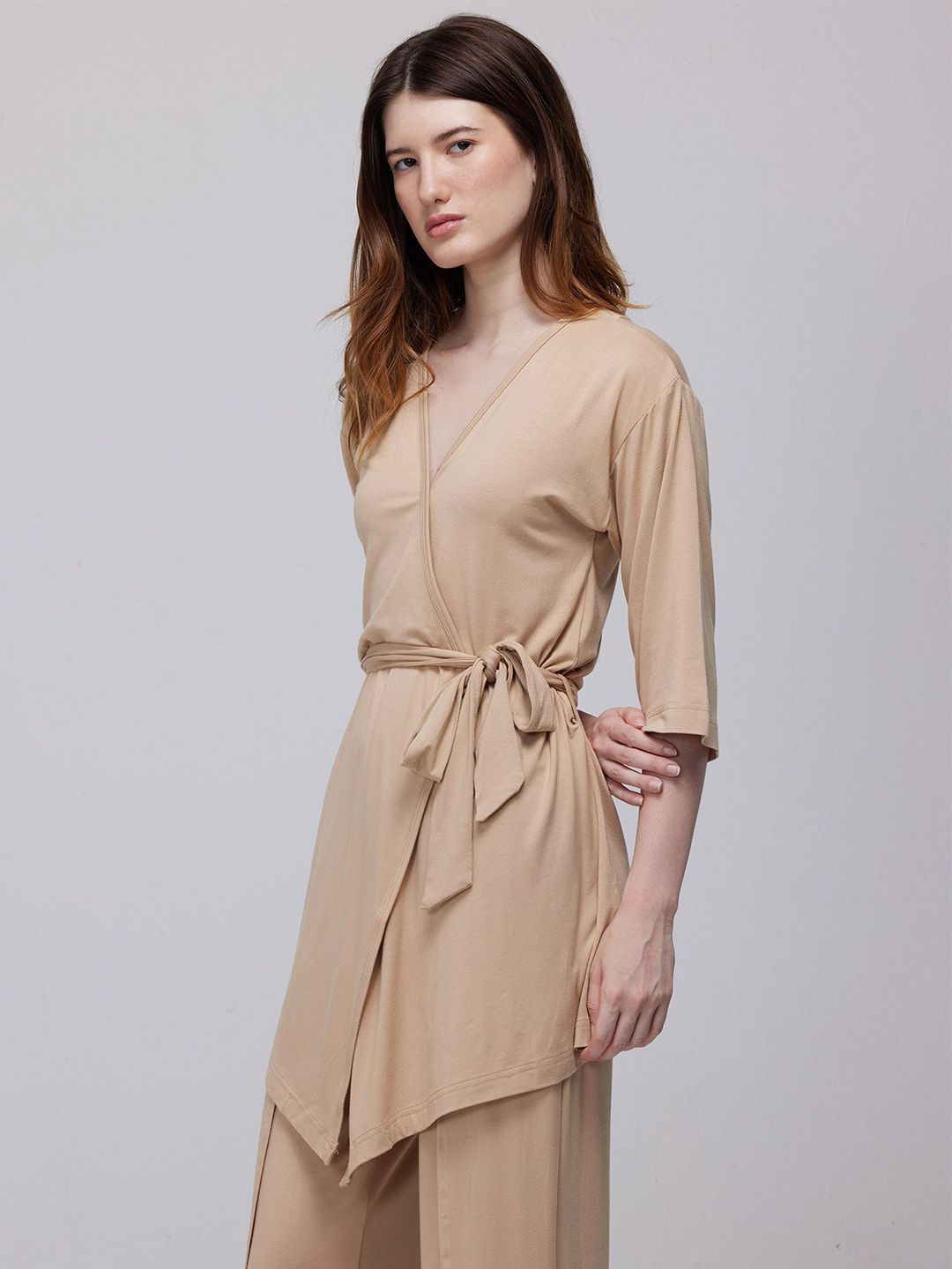 Cava Sand Ease Wrap Top