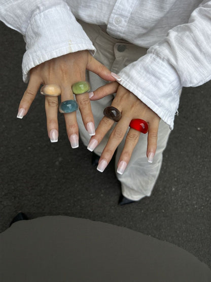 Women Resin Finger Ring